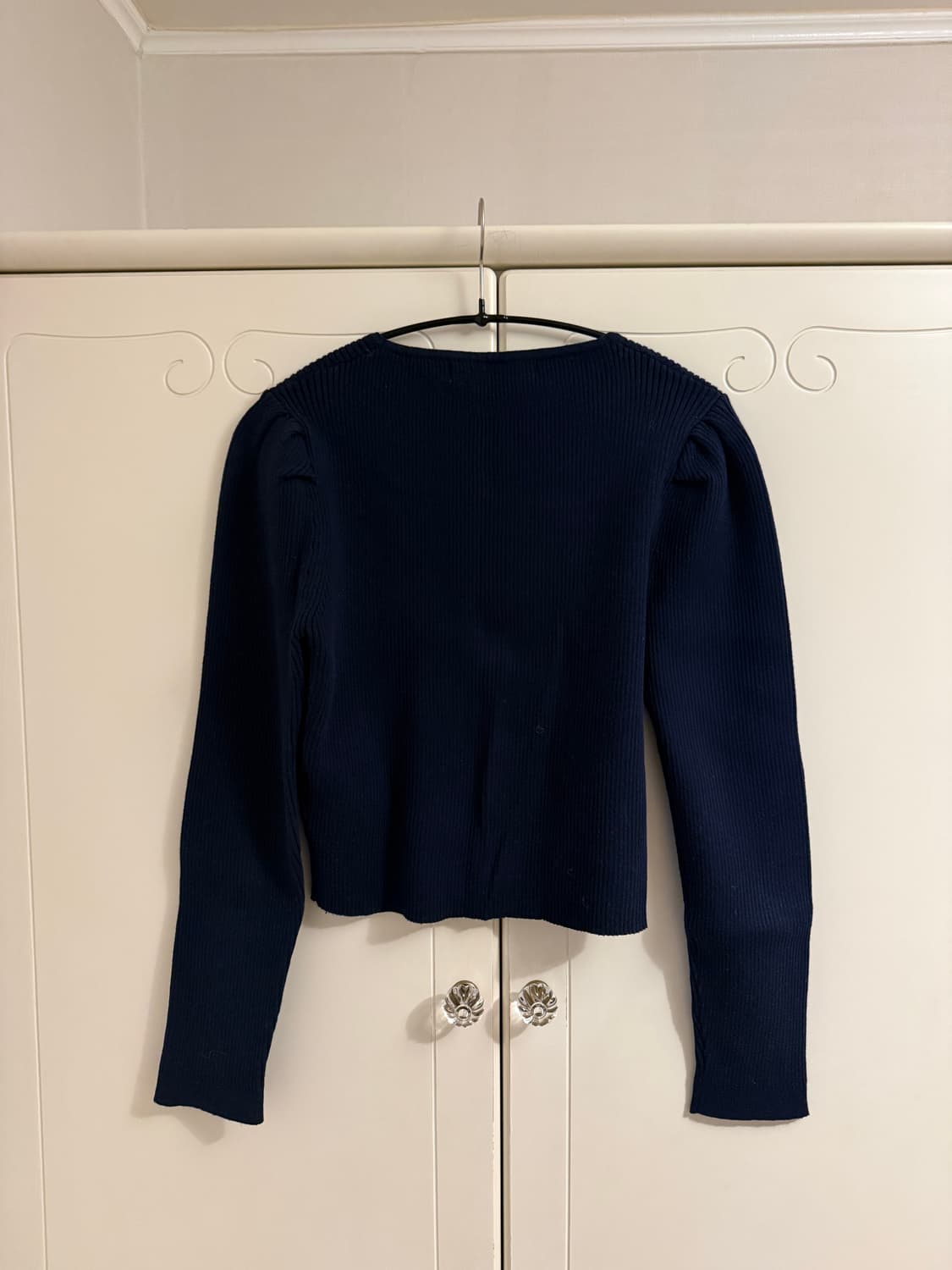 에잇세컨즈 스퀘어넥 니트 네이비 S 상품이미지3