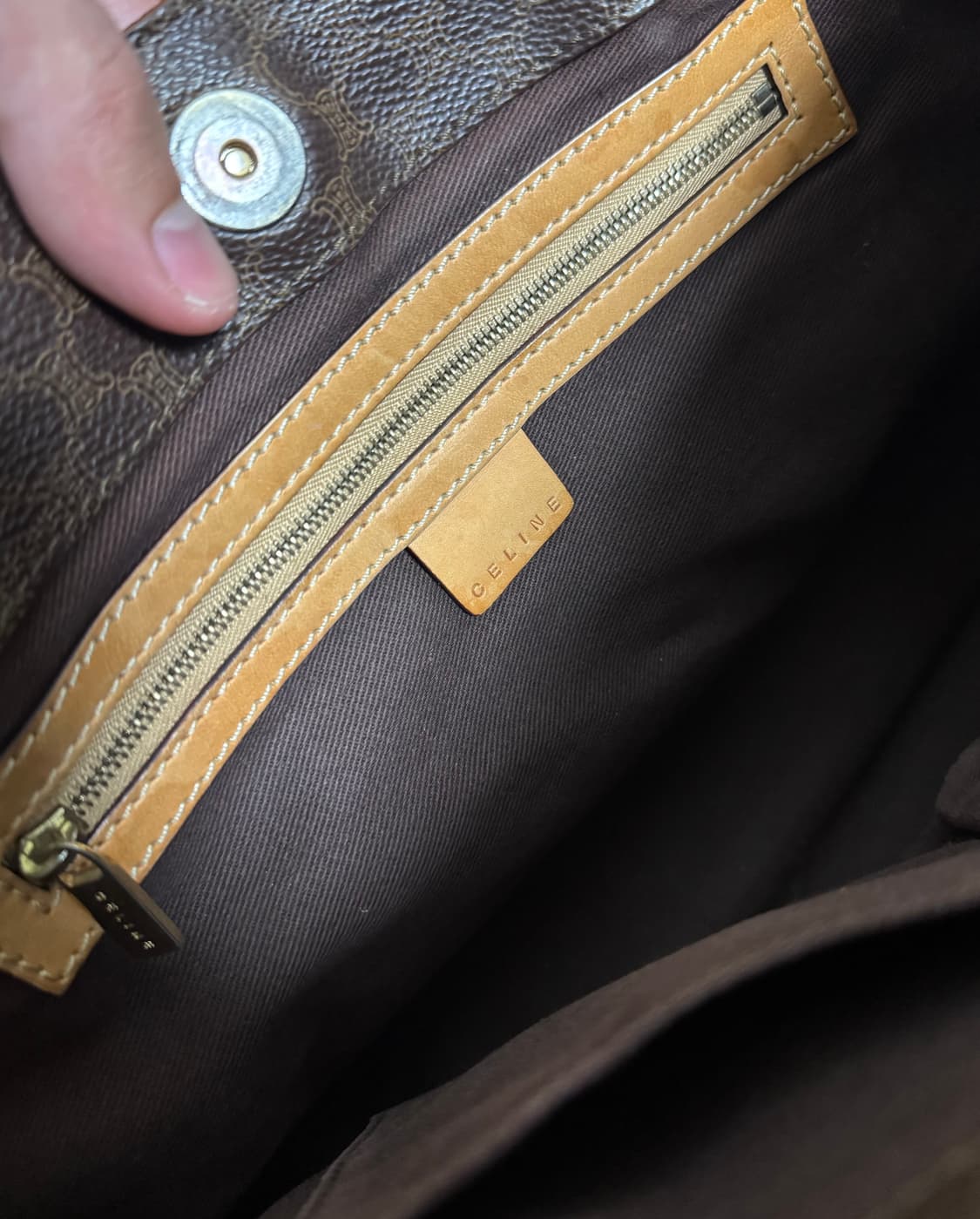 정품 셀린느 마카담 숄더백 브라운 쇼퍼백 토트백 명품 가방 상품이미지3