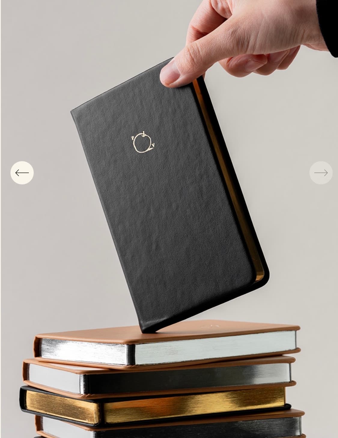 [새상품] 포인트오브뷰 노트 - 애플 저널 스몰 플레인 블랙 상품이미지3