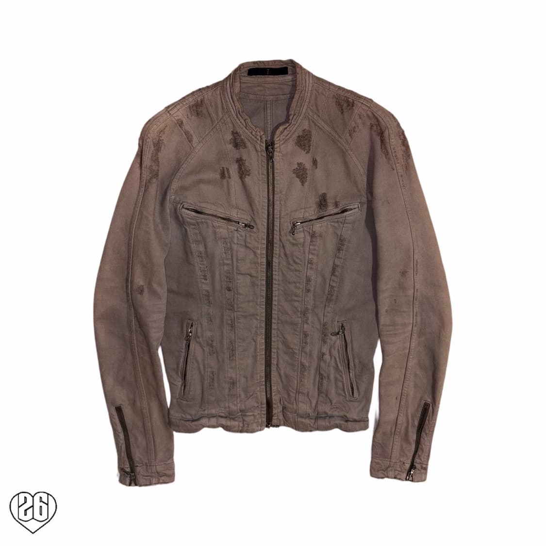 SS09 Julius Damage Denim Biker Jacket 상품이미지1