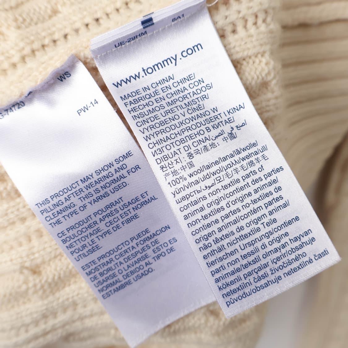 55/타미힐피거 울 케이블 니트 가디건 상품이미지7