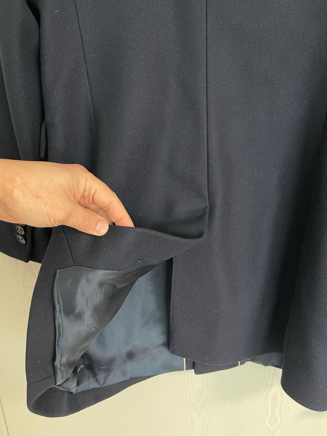 리스(REISS) 채플린(Chaplin) 싱글 울 코트 네이비L 상품이미지5