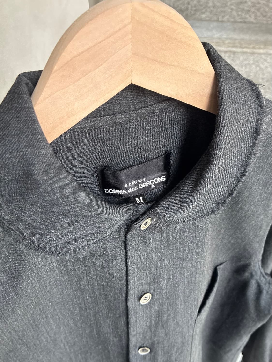 꼼데가르송 트리콧 라운드 카라 프릴 셔츠 상품이미지8