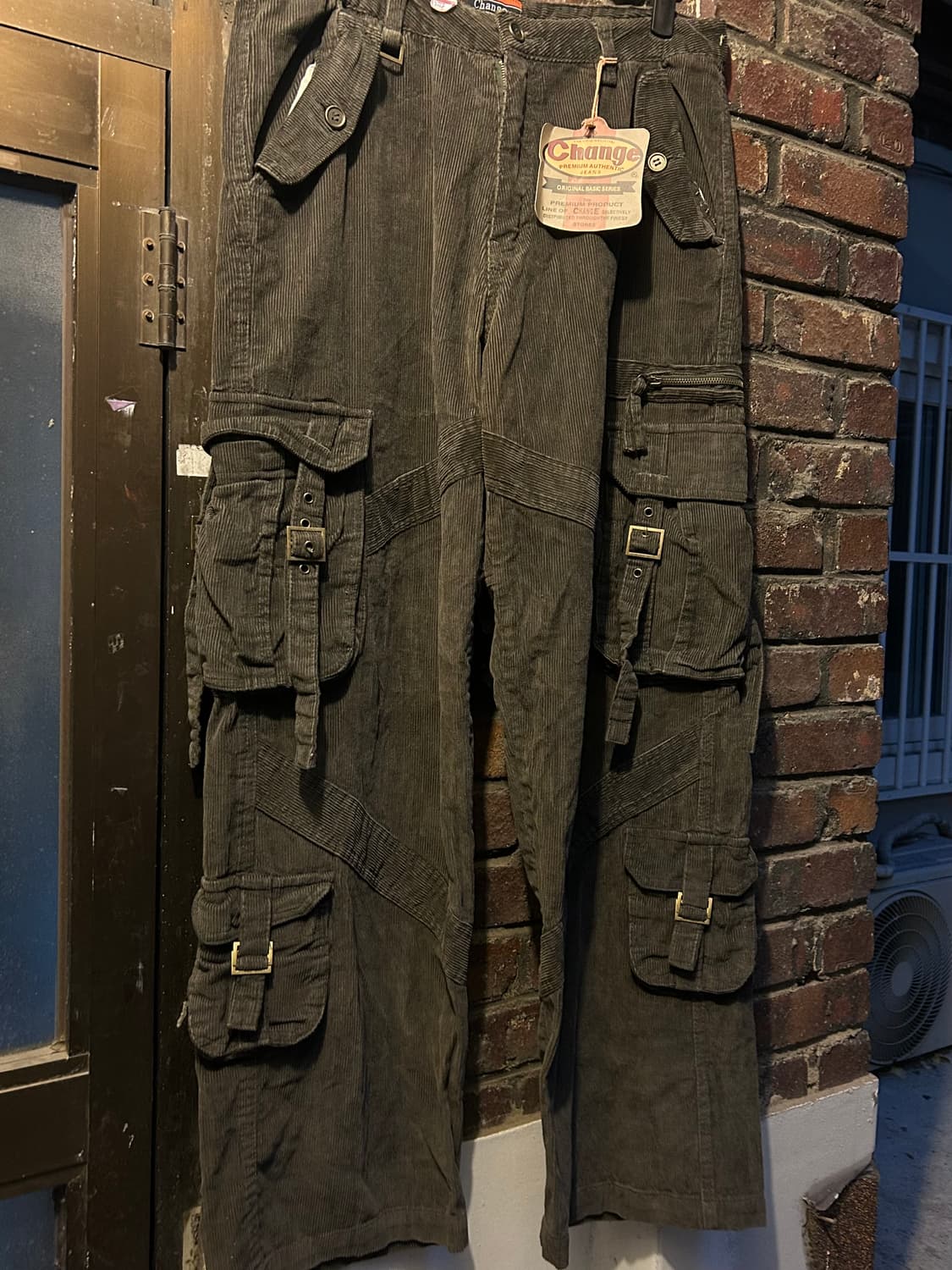 *rare design* 2000s 코듀로이 멀티포켓 와이드 카고팬츠 상품이미지2