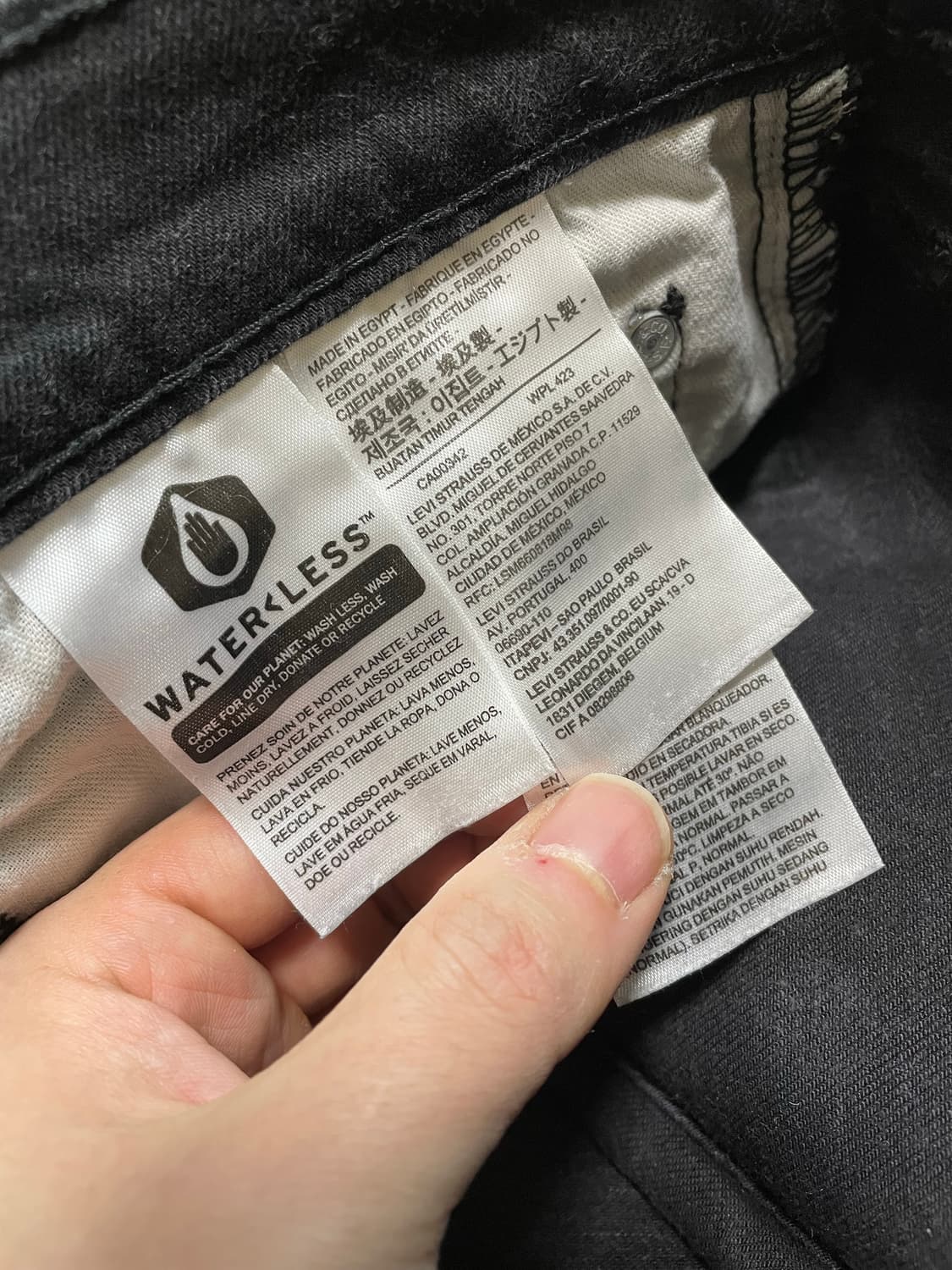 리바이스 502 테이퍼드핏 블랙진 청바지 W32L32 (허리30사이즈) 상품이미지7