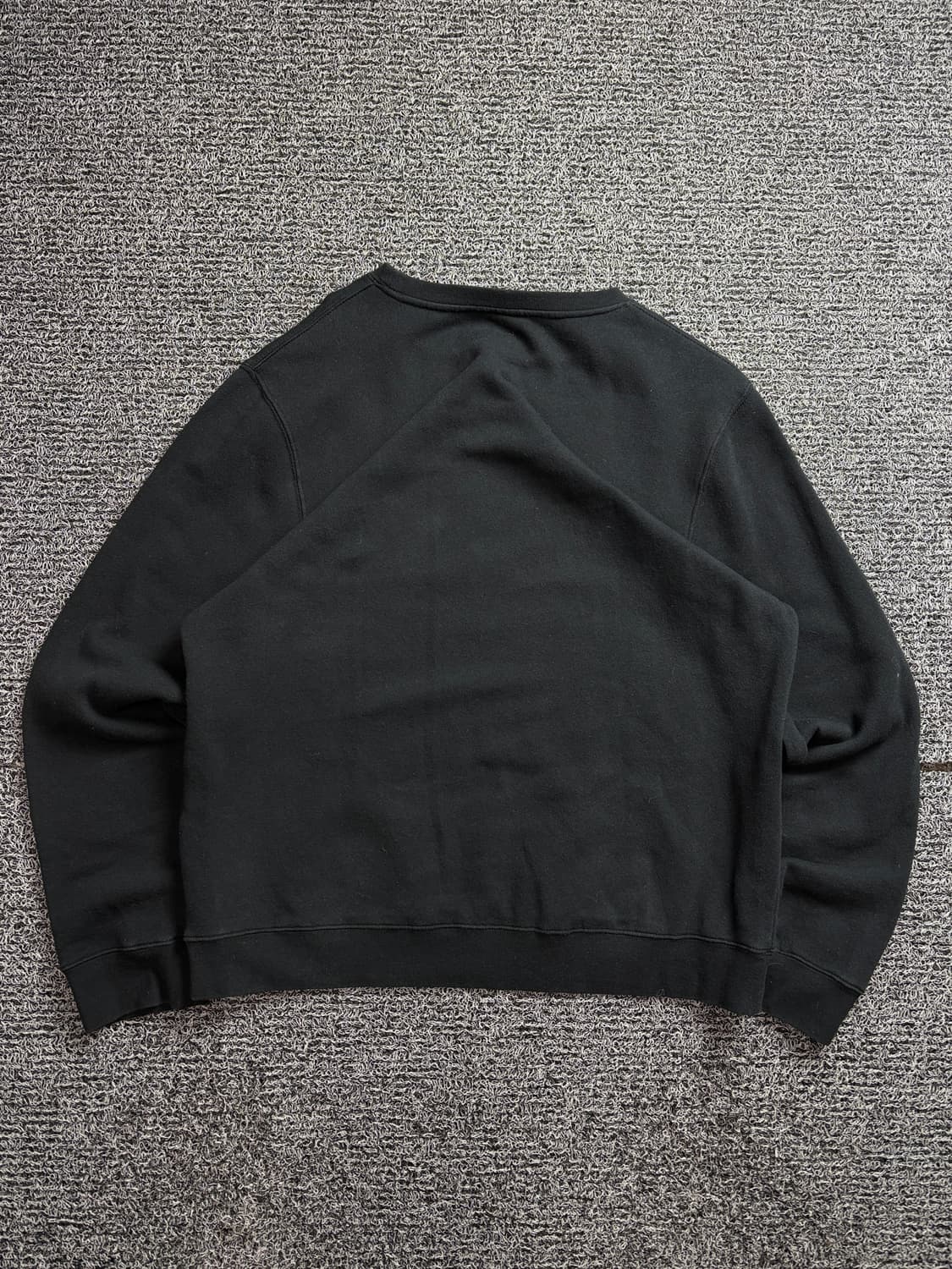 스투시 쉘즈 베이직 빅로고 블랙 박시핏 크루넥 2391 상품이미지5