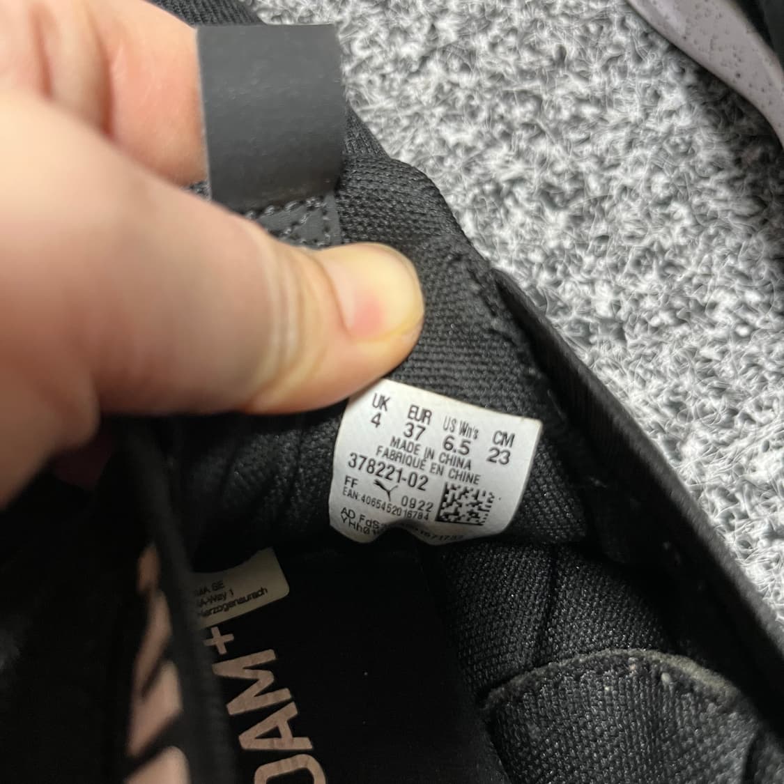 푸마 컨템프 운동화 블랙 230 상품이미지4