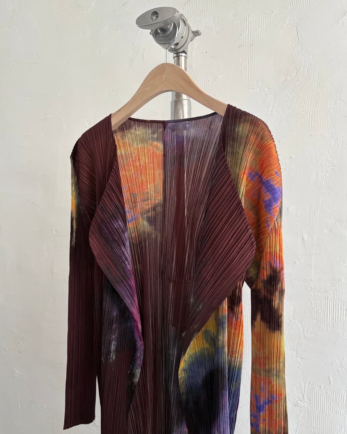 PLEATS PLEASE 플리츠플리즈 멀티 컬러 롱 오픈 가디건 상품이미지6