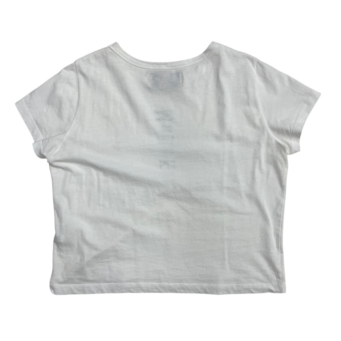 마뗑킴 세로 로고 화이트 반팔 상품이미지3