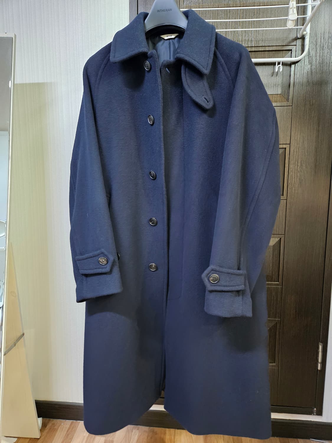 히스헤지스 네이비 발마칸 코트 상품이미지1