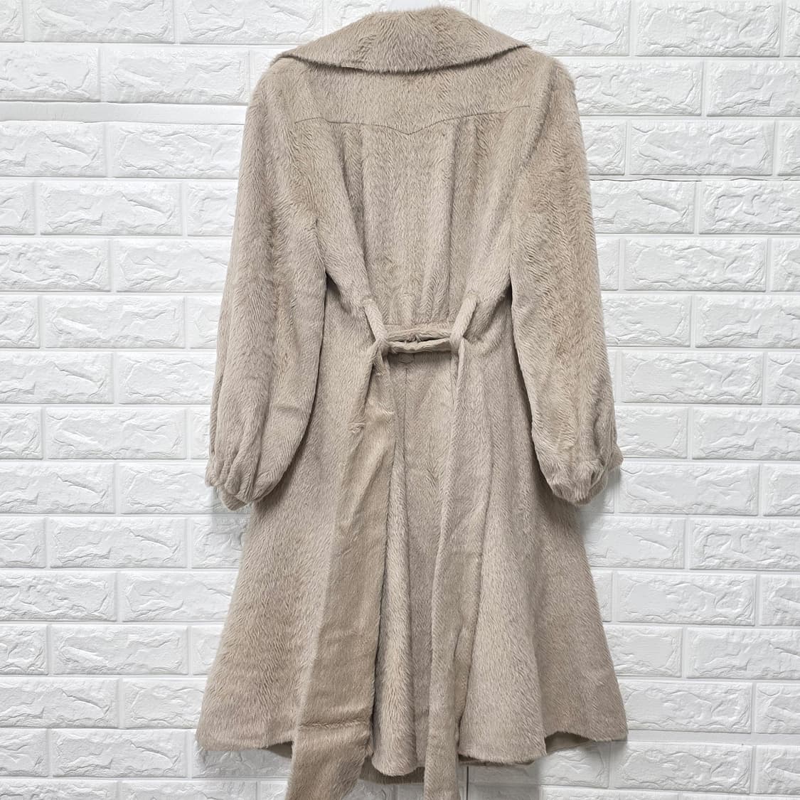 택포) 한섬 타임 TIME 알파카 모직 코트 M 상품이미지4