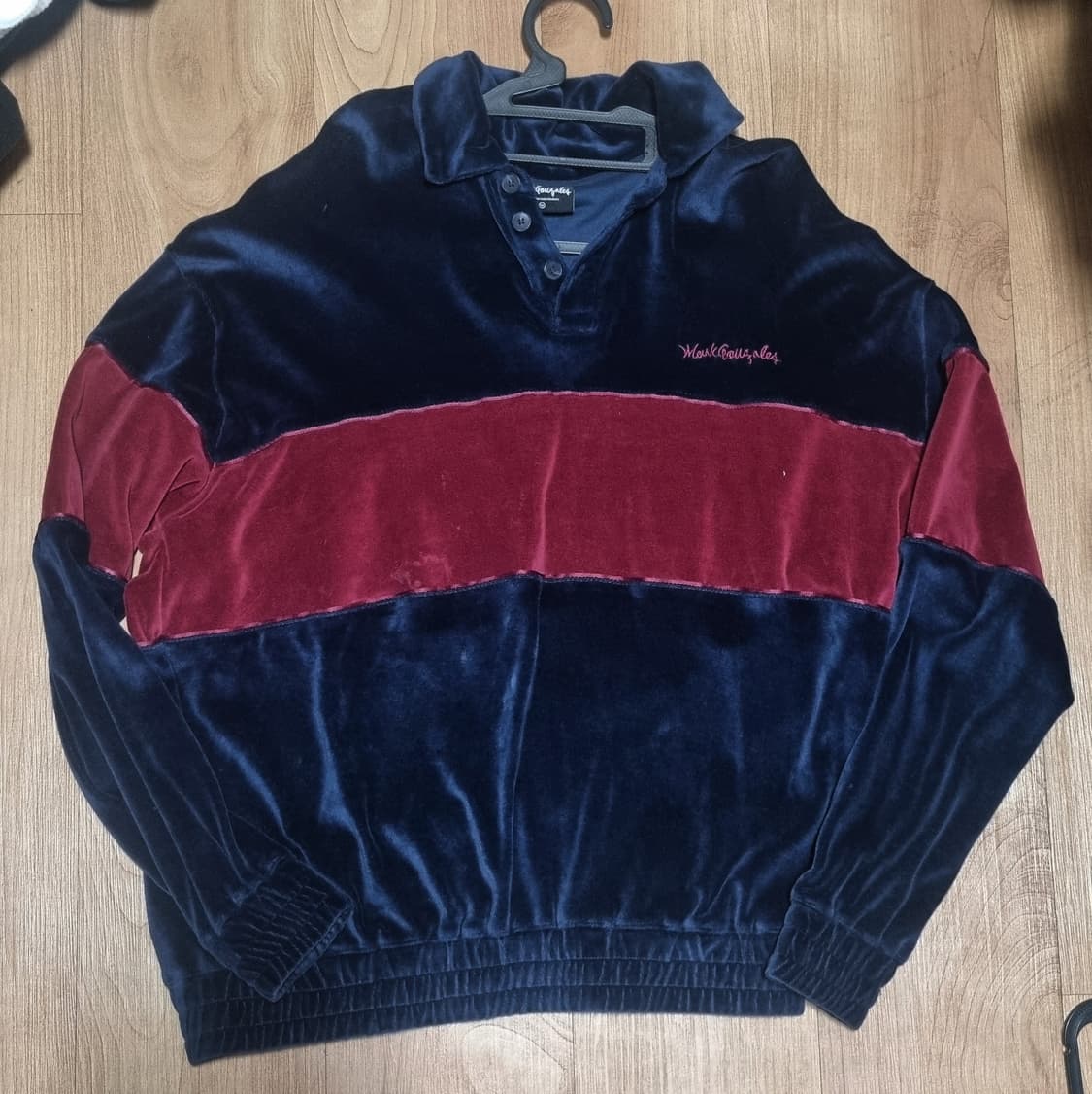 마크곤잘레스 벨벳 네이비 맨투맨m 빈티지 상품이미지1