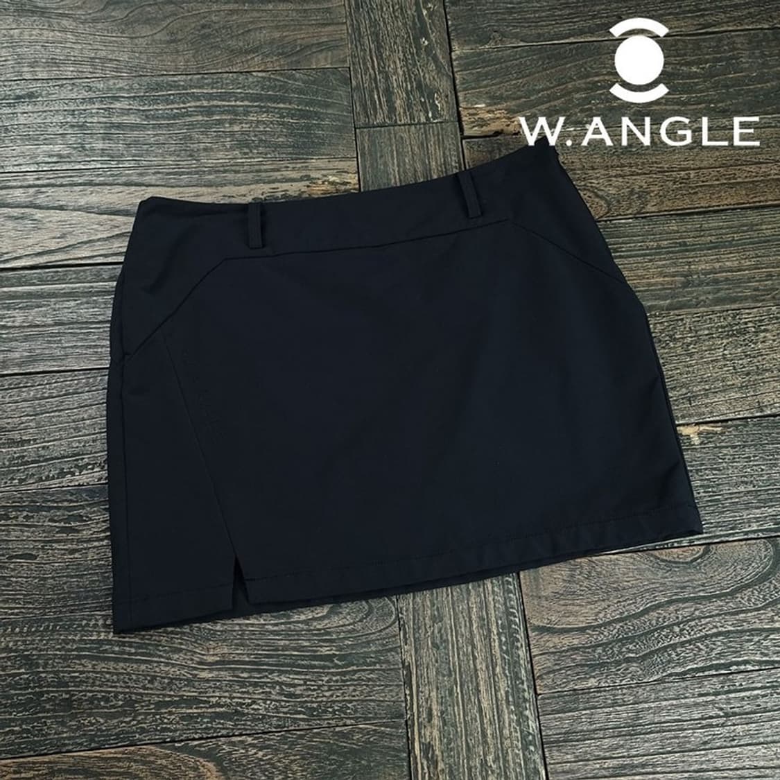 [와이드앵글] 골프 미니스커트 골프 치마 블랙 M19367 상품이미지1