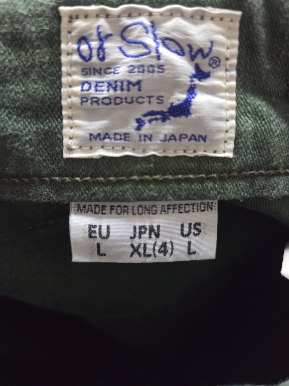 오어슬로우 퍼티그 팬츠 오리지널핏 4사이즈 상품이미지3