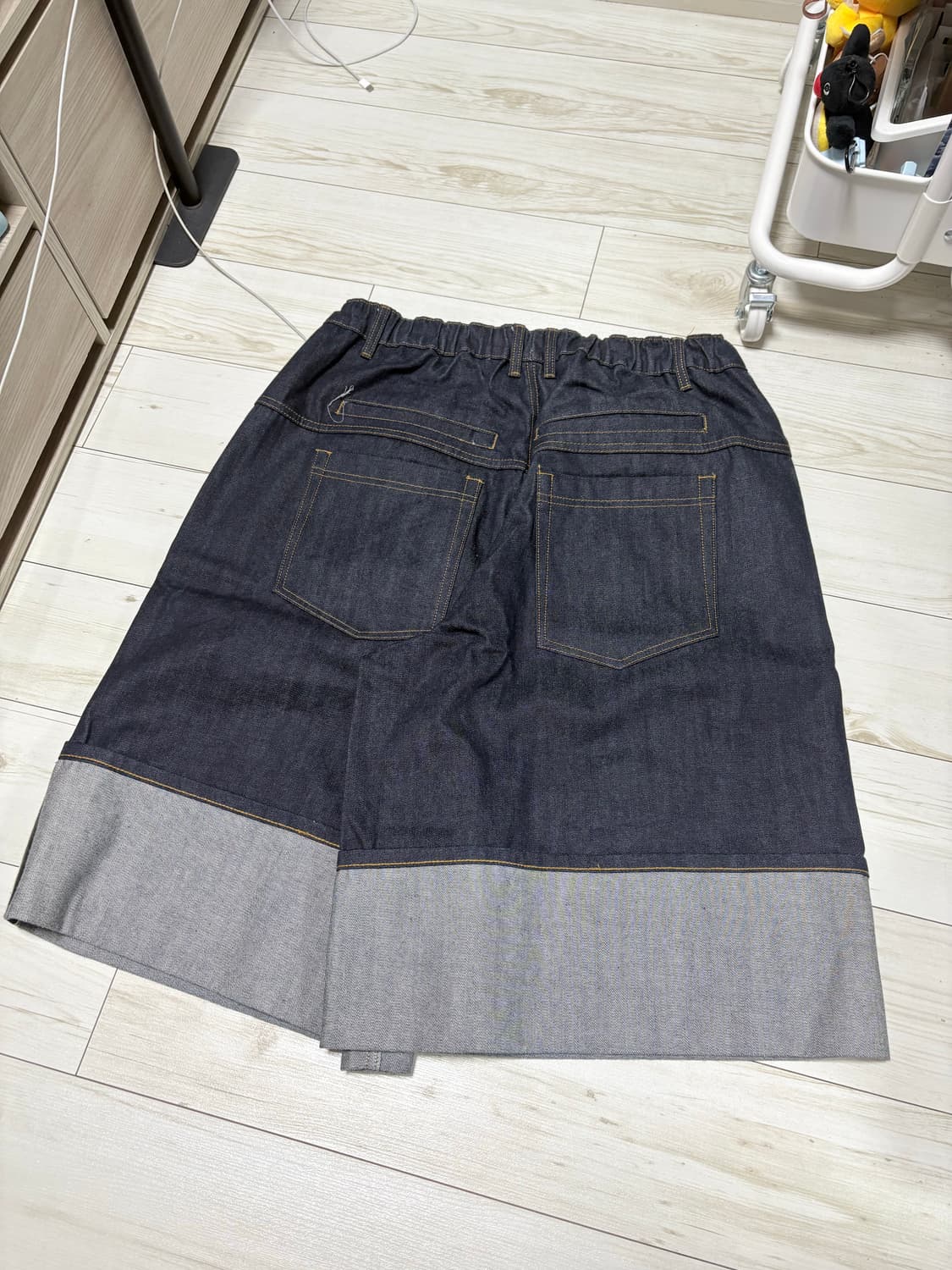 앵글런 turn up selvedge denim half pants  상품이미지10