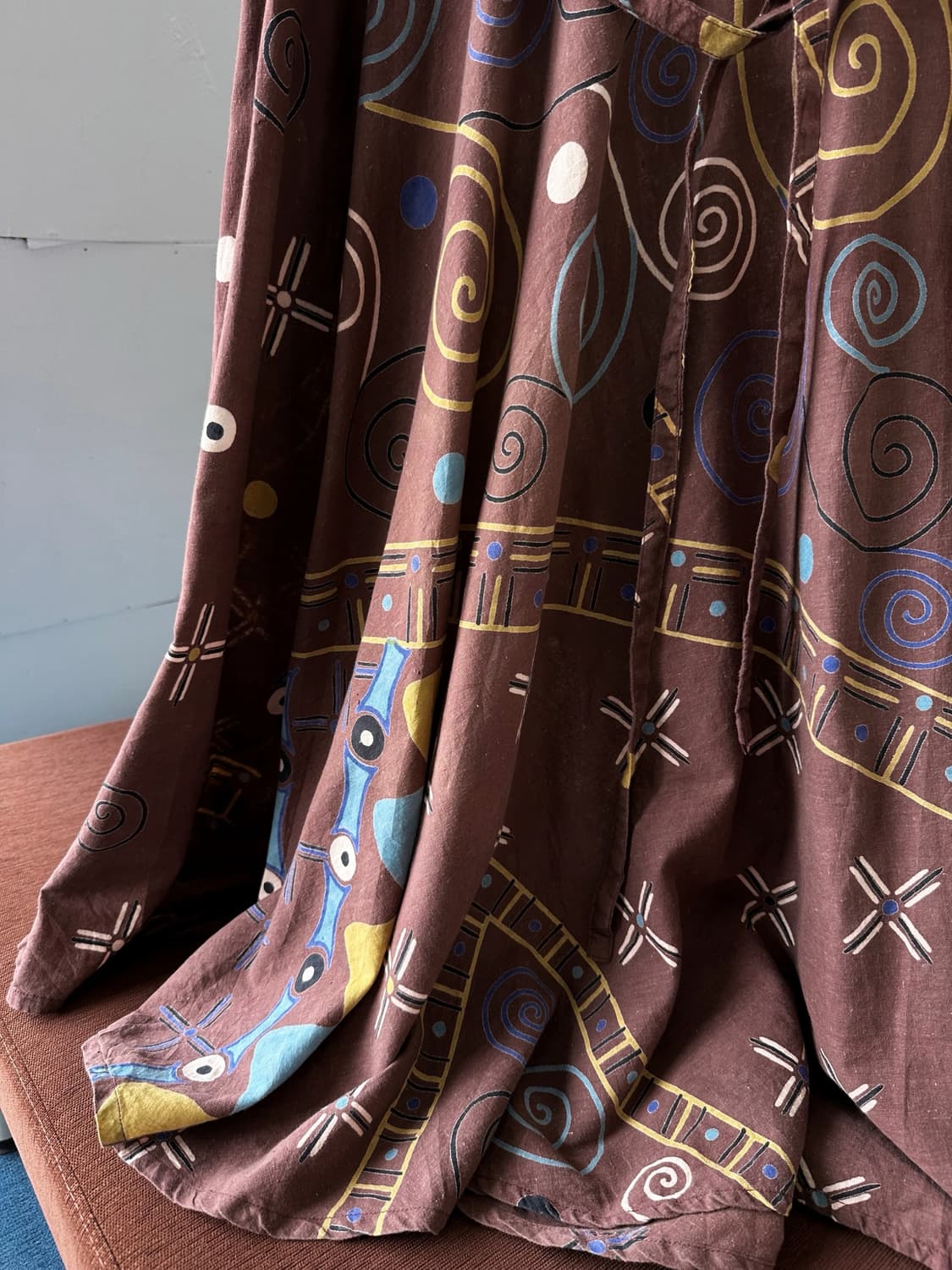 Cotton natural dyed pattern onepiece 상품이미지4