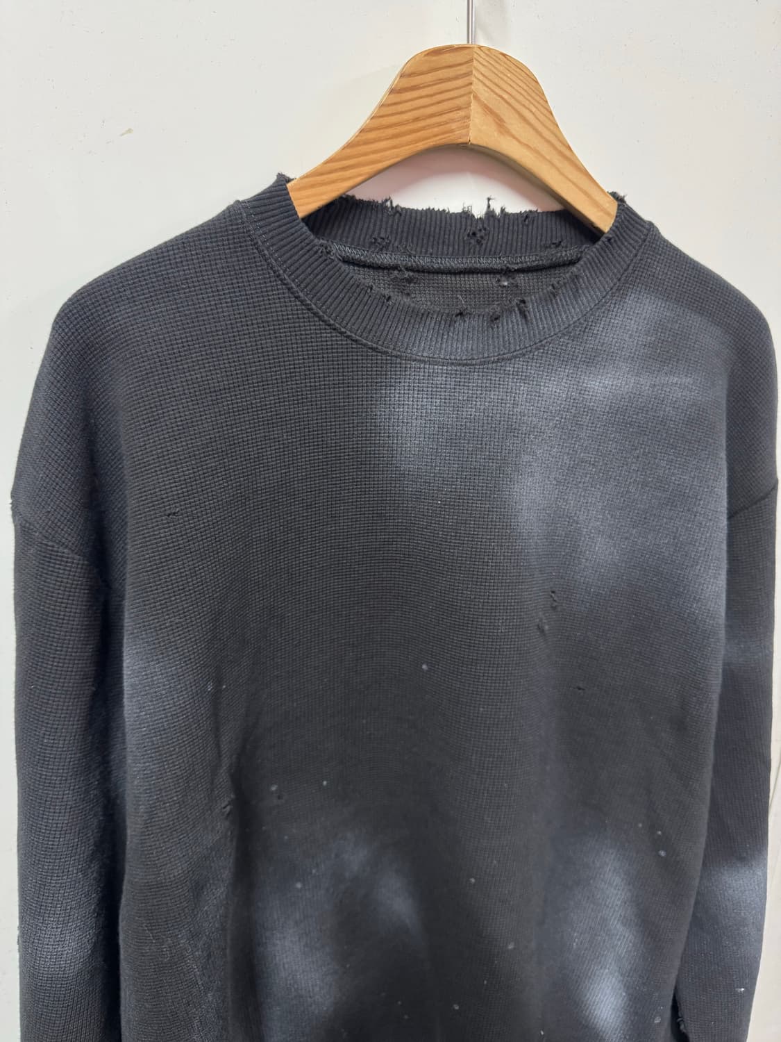 빈티지 와플 긴팔 상품이미지2