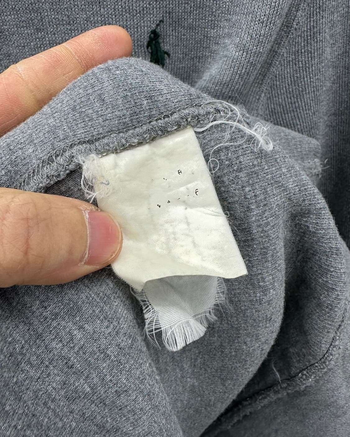 (L)90'S 폴로 니트면 후드-M1700 상품이미지5