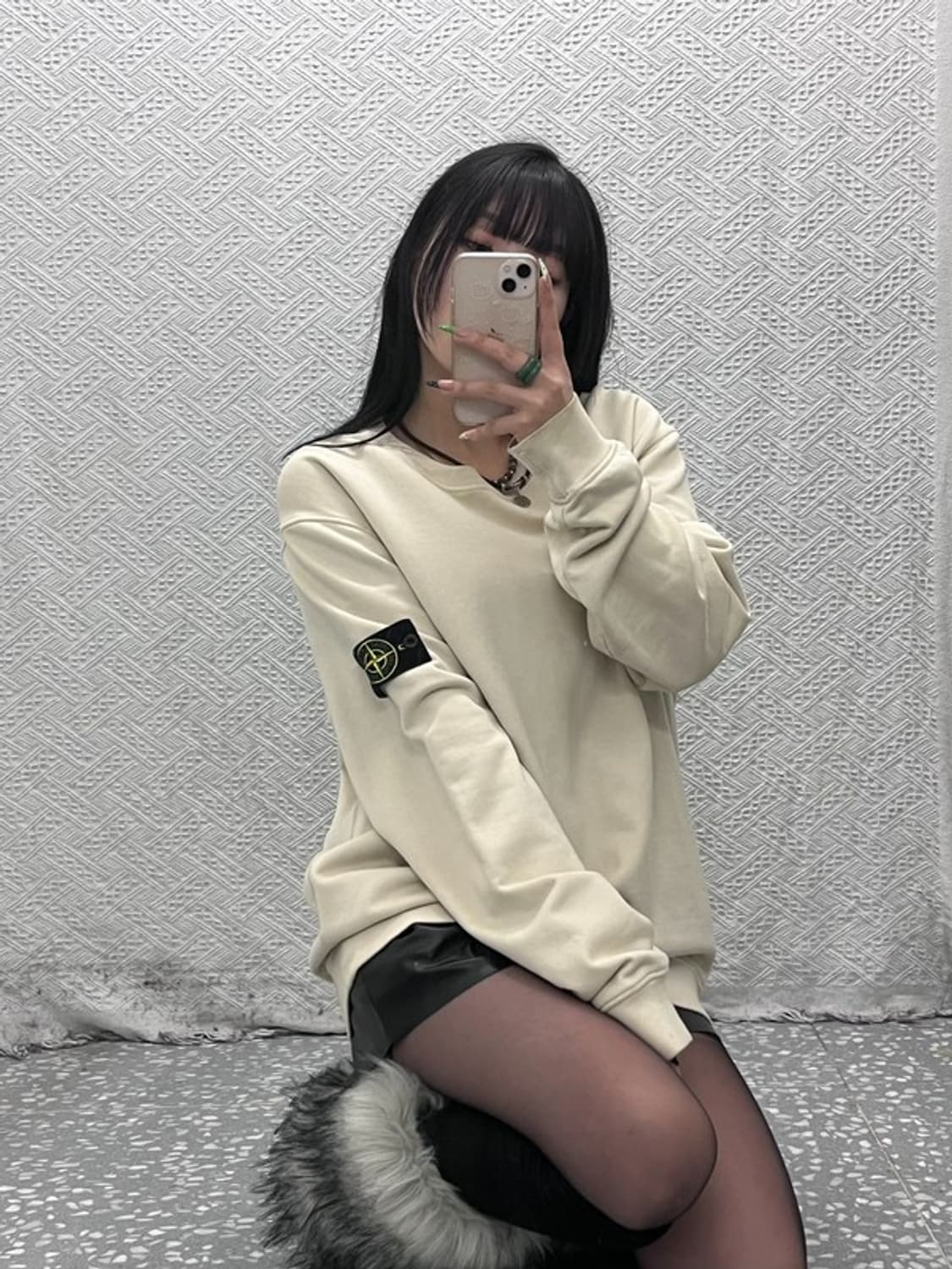 스톤 아일랜드 빈티지 캐주얼 와펜 맨투맨 XXL C09289 상품이미지1