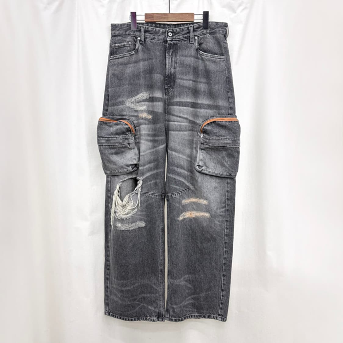 PDF 게릴라 카고 데님 팬츠 상품이미지2