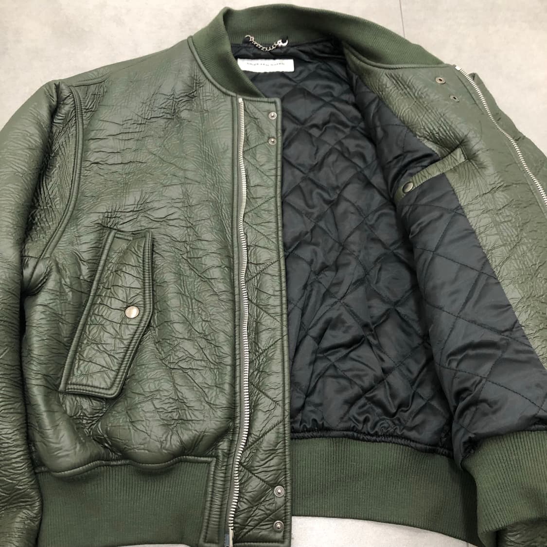 드리스반노튼 크링클 봄버 점퍼 L 상품이미지4