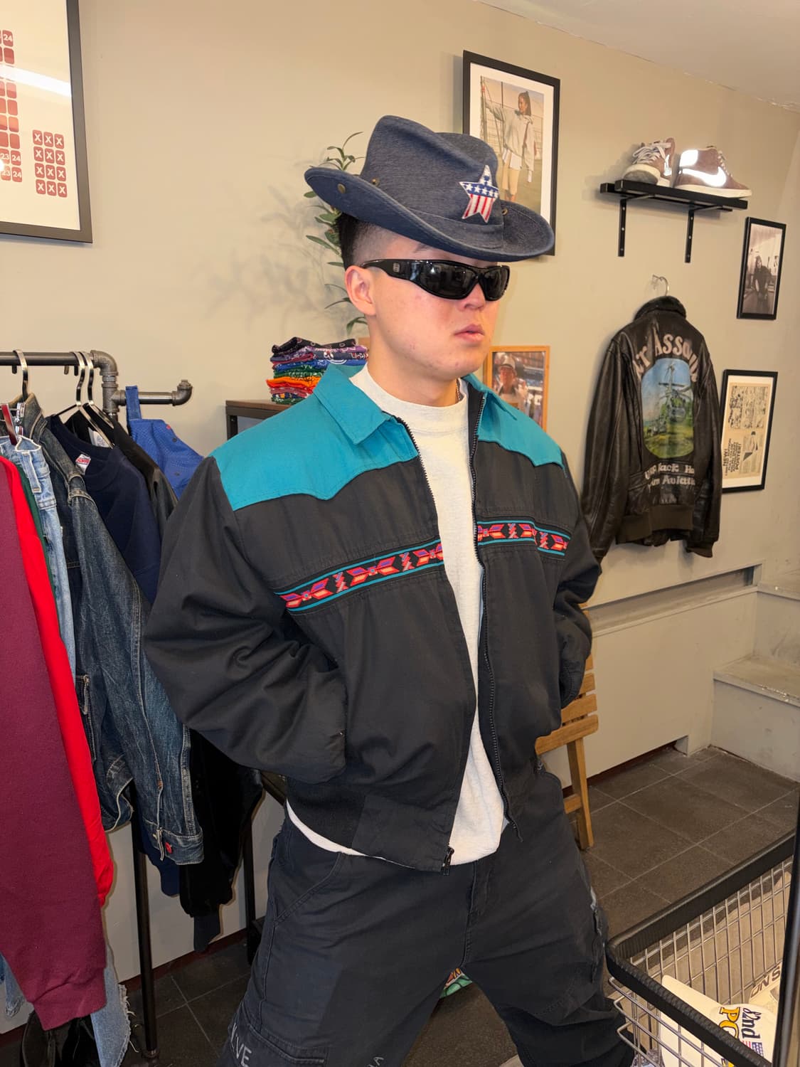 90’s Western Frontier Aztec blanket JK 상품이미지2