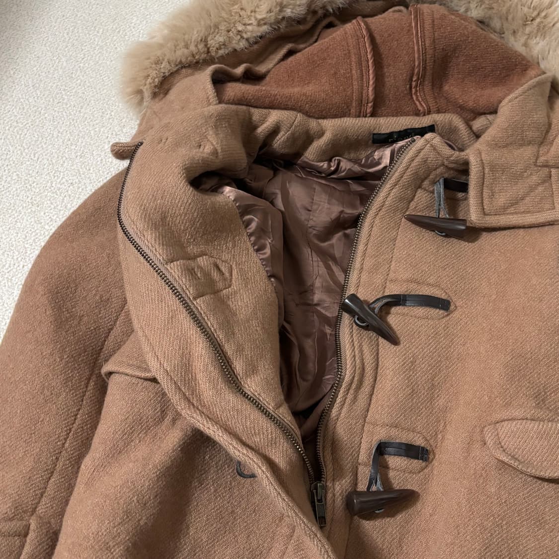 일본빈티지 rienda 모리걸 모리룩 퍼 떡코 떡볶이코트 상품이미지3