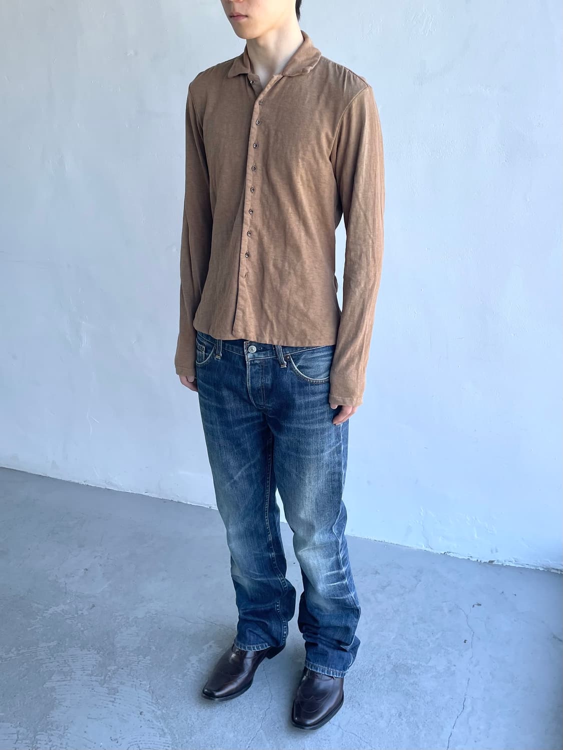 캐피탈 스웨트 버튼업 셔츠 상품이미지2