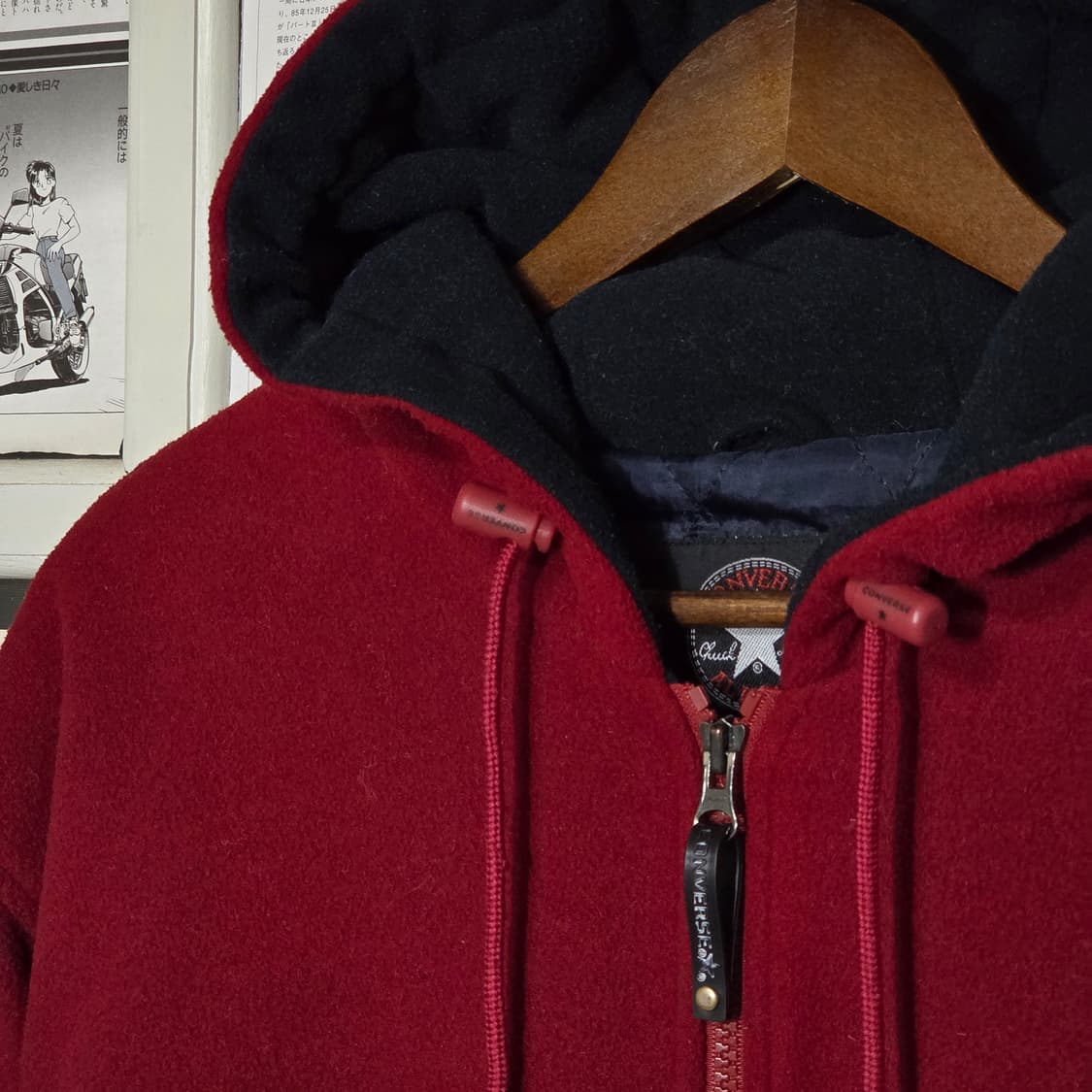 JPN 컨버스 누빔 플리스 투웨이 후드집업 상품이미지3