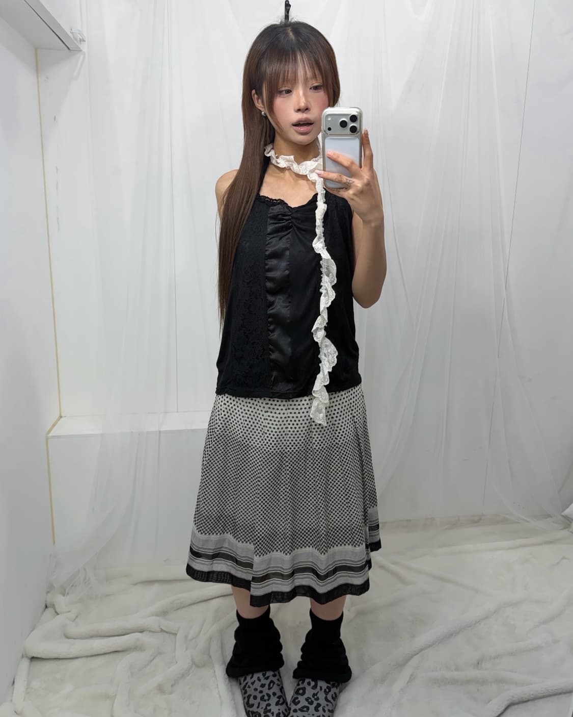 ˚꩜｡블랙 도트 포인트  니혼진 ˚꩜｡ 상품이미지4