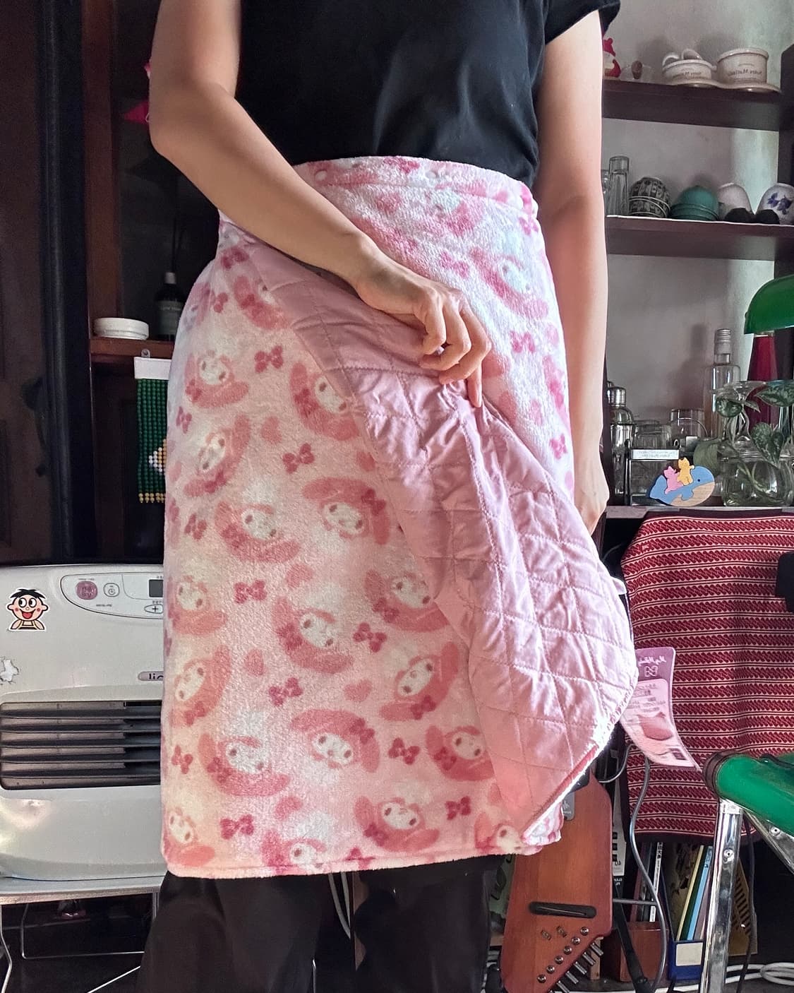 헬로 키티, 마이멜로디 3way 방한 블랭킷 스커트 상품이미지1