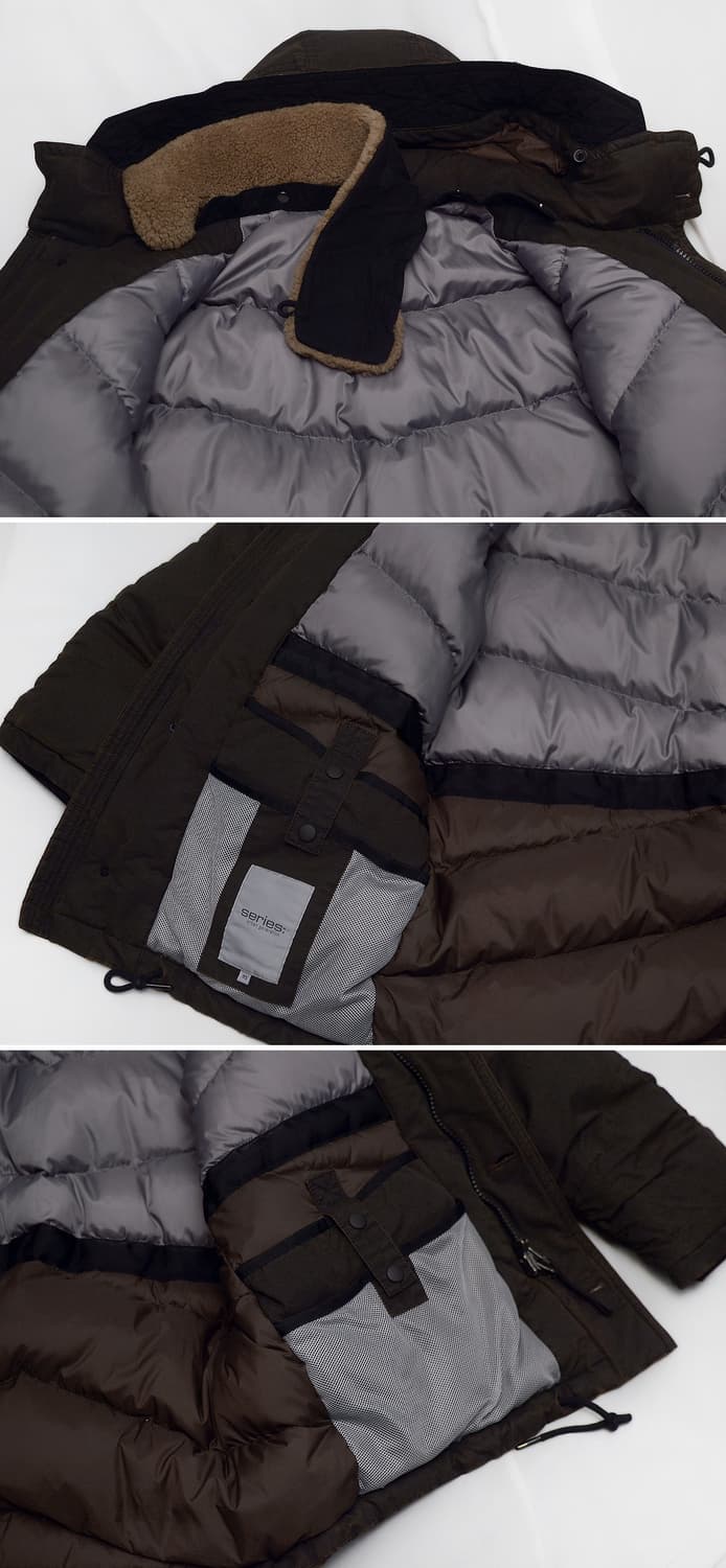 미착용) 시리즈 사우스폴 리서처 구스다운 롱패딩 파카 (100) 상품이미지7