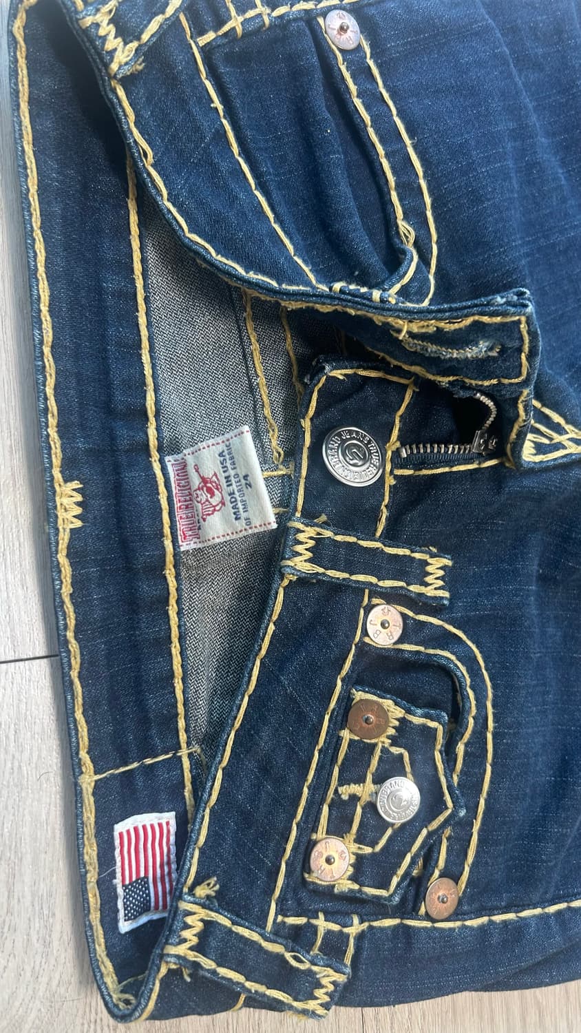 트루릴리전 바지 s 로우라이즈 데님  상품이미지7