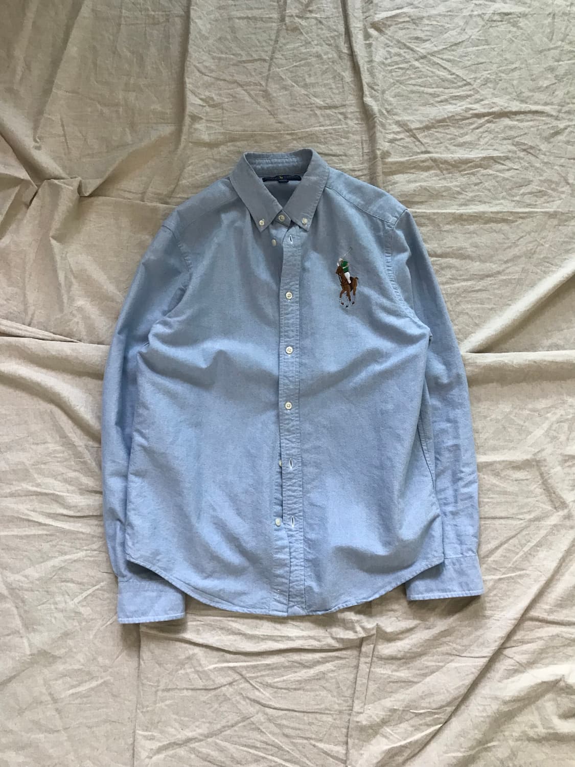 폴로 랄프로렌 빅포니로고 스카이블루 셔츠 상품이미지5
