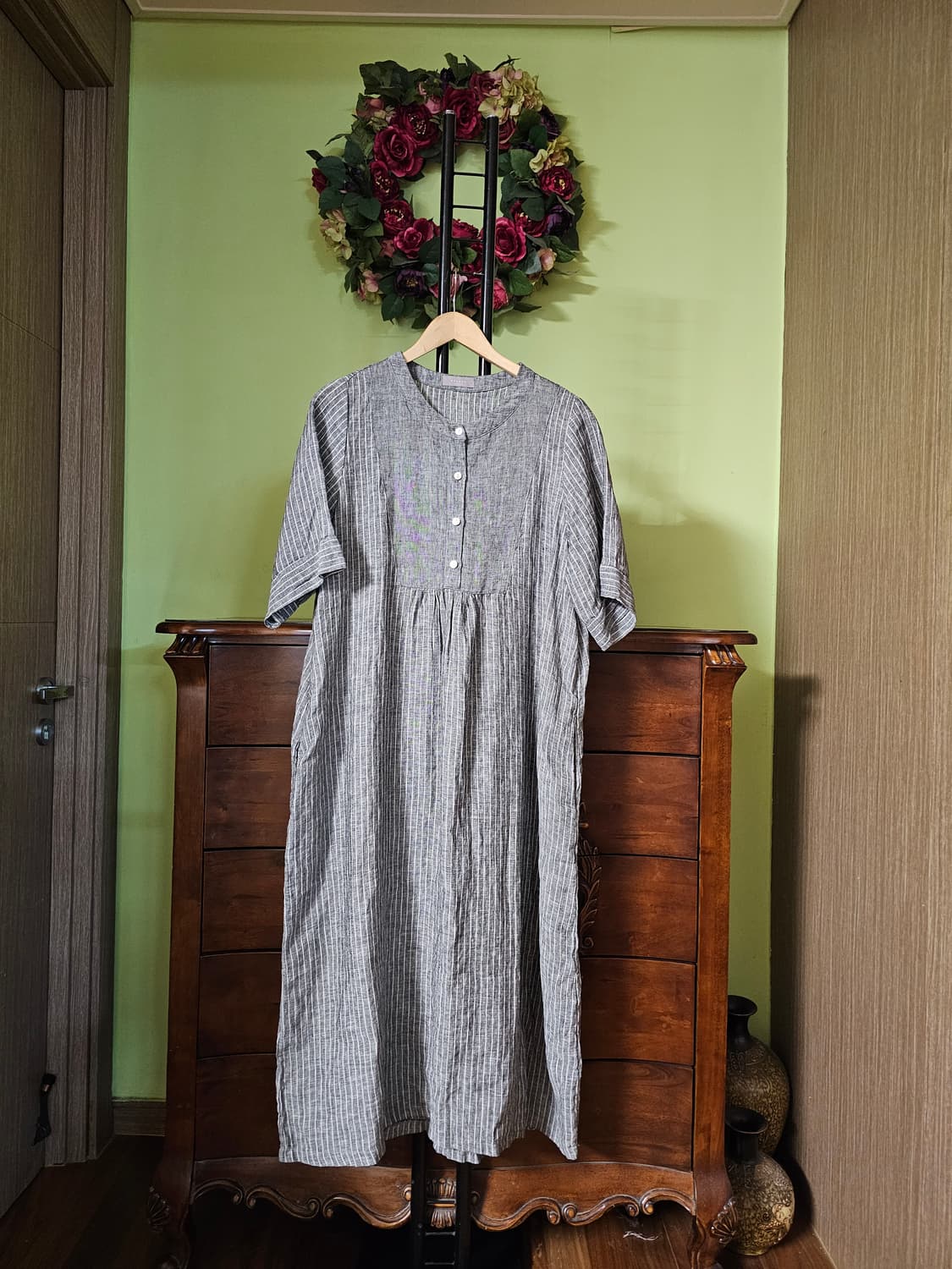 린넨 롱원피스 상품이미지1