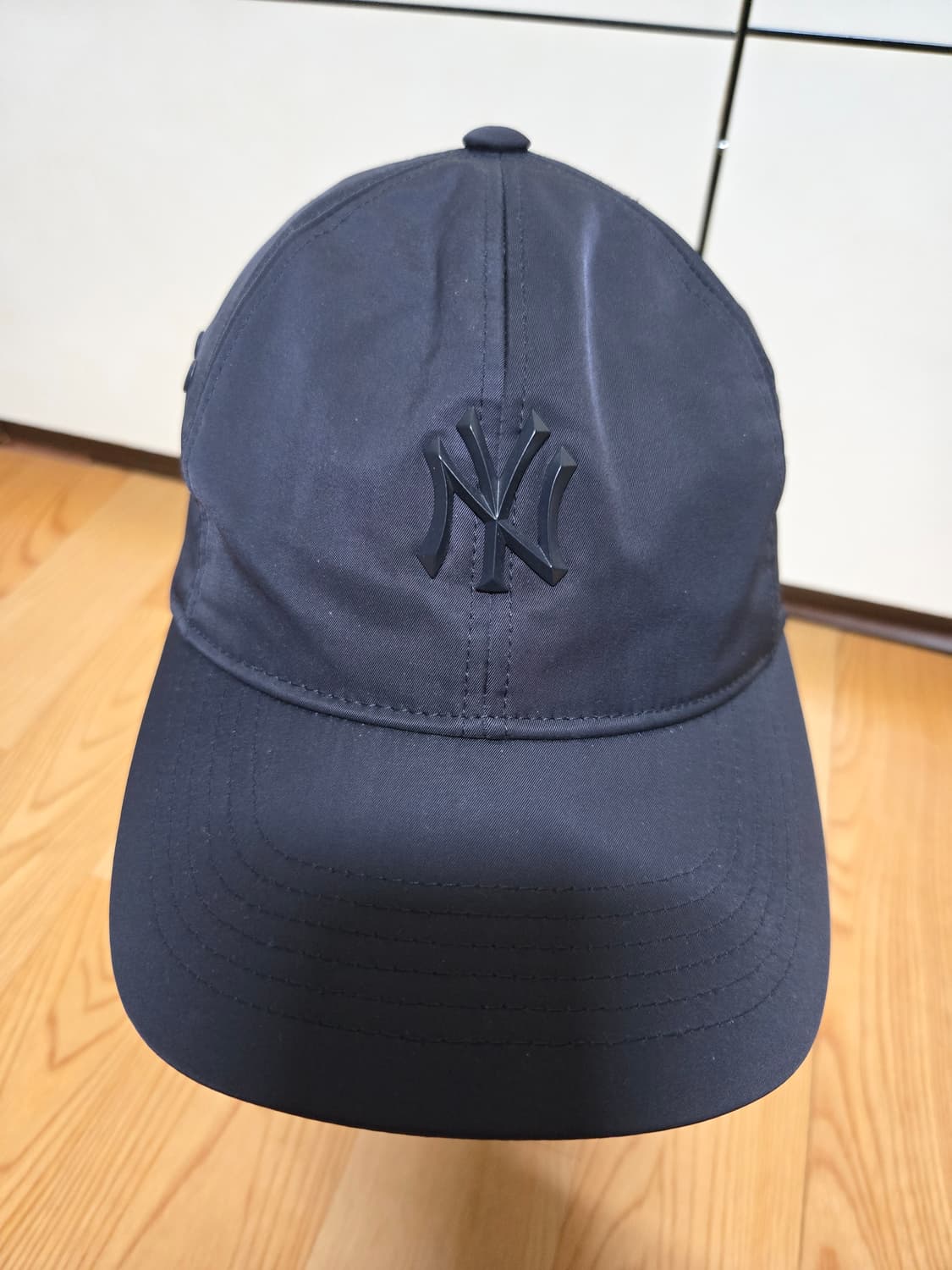 MLB 뉴욕양키스 블랙 라일론 볼캡모자 상품이미지1