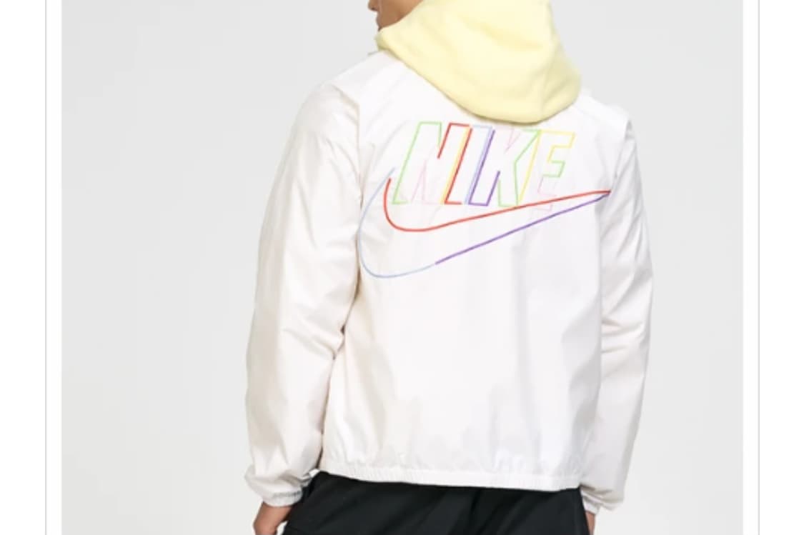 남성 레어 나이키 멀티컬러 빅스우시 우븐 바람막이 자켓 트레이닝복 상품이미지3