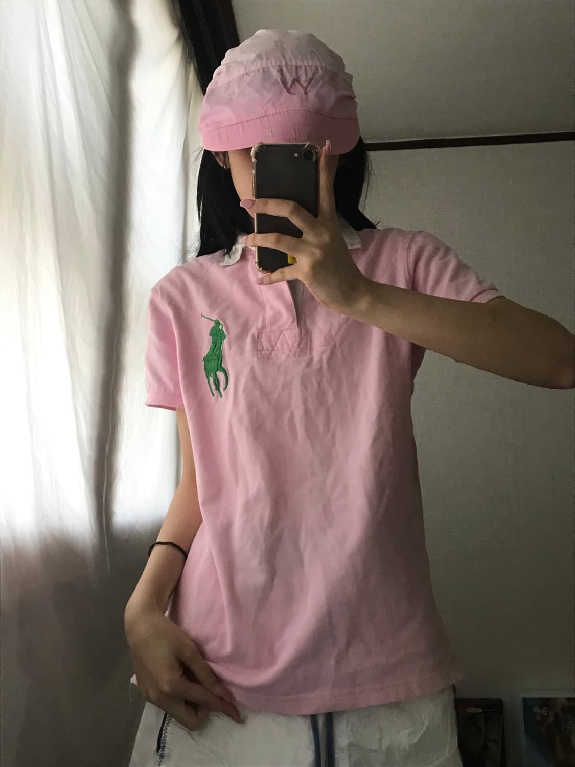 폴로 베이비핑크 빅포니 반팔티셔츠 상품이미지3