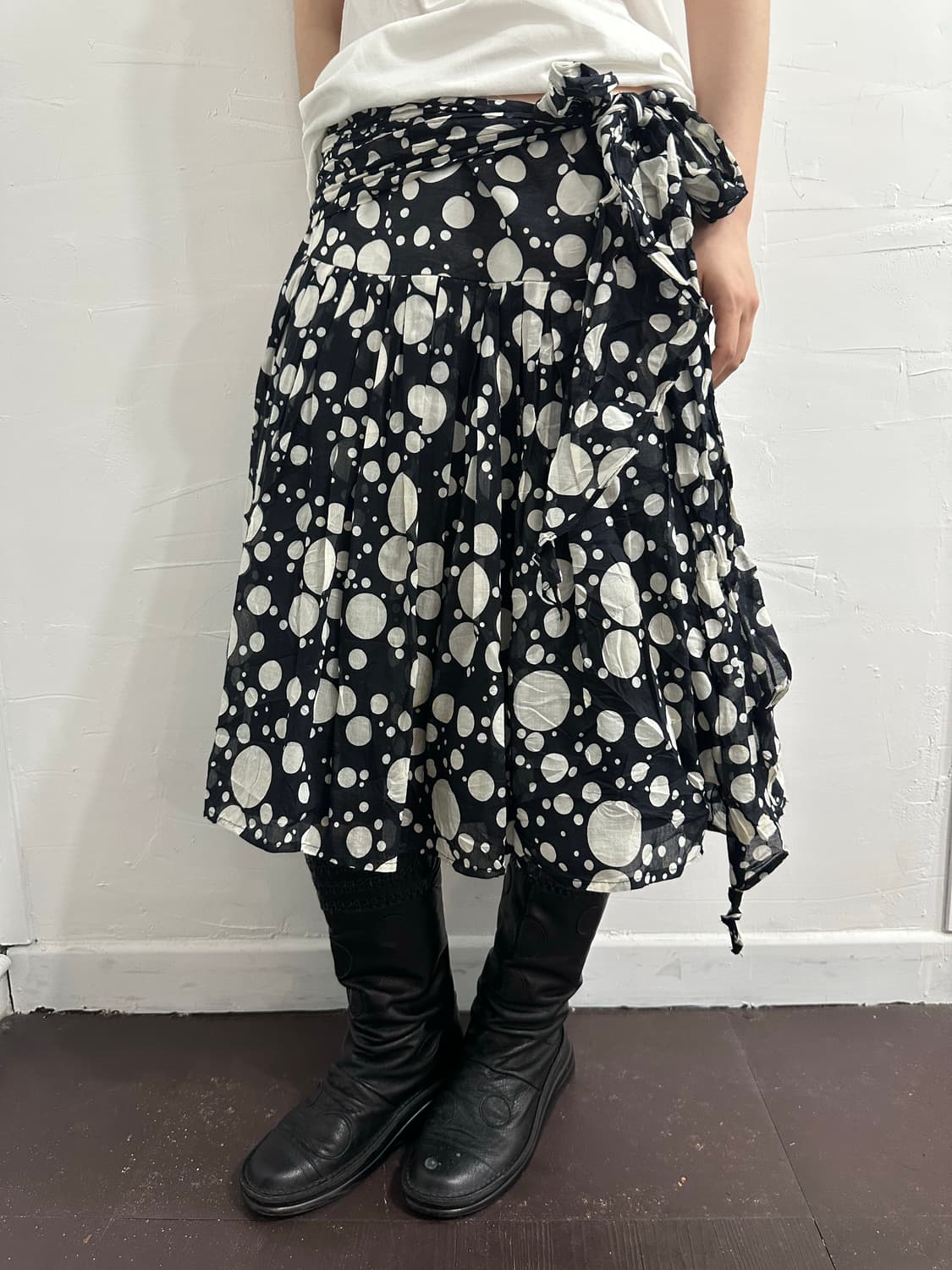 zara dot strap midi skirt 상품이미지1