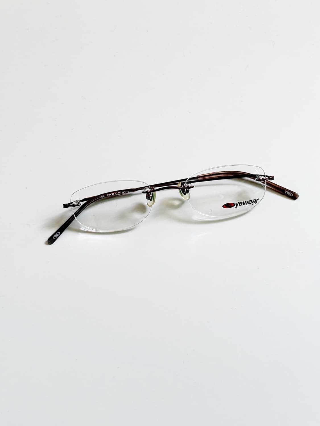 90s LIZZARD 무테 스퀘어 프레임 빈티지 안경 상품이미지1