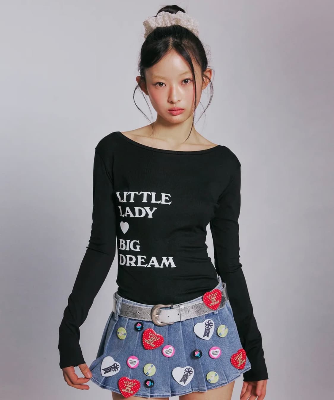 TYPOGRAPHY LONG SLEEVE_BLACK 상품이미지1
