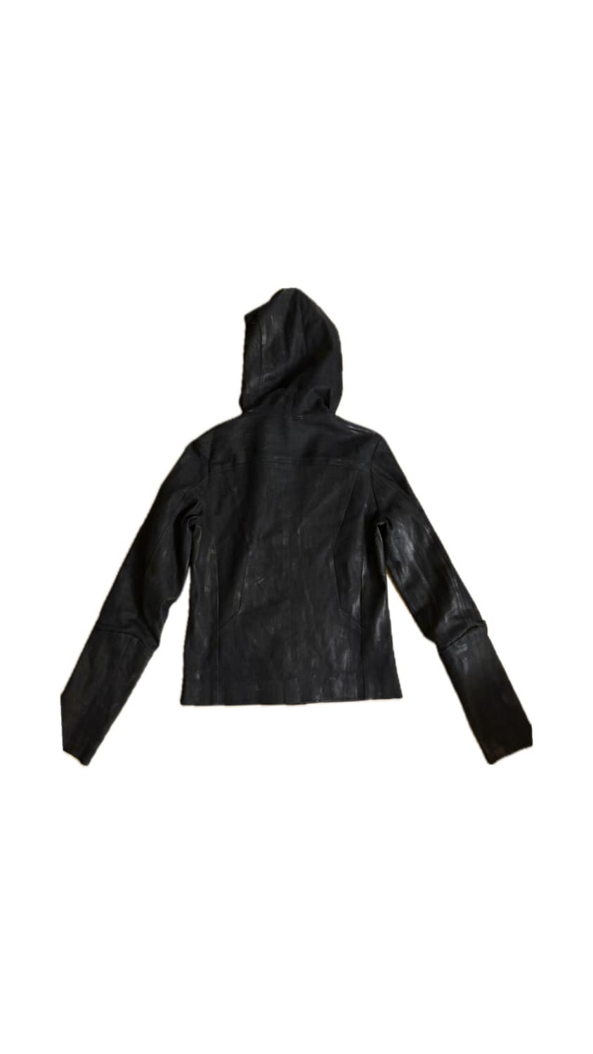 Vintage High Neck Wax Coating Zip-Up 상품이미지2
