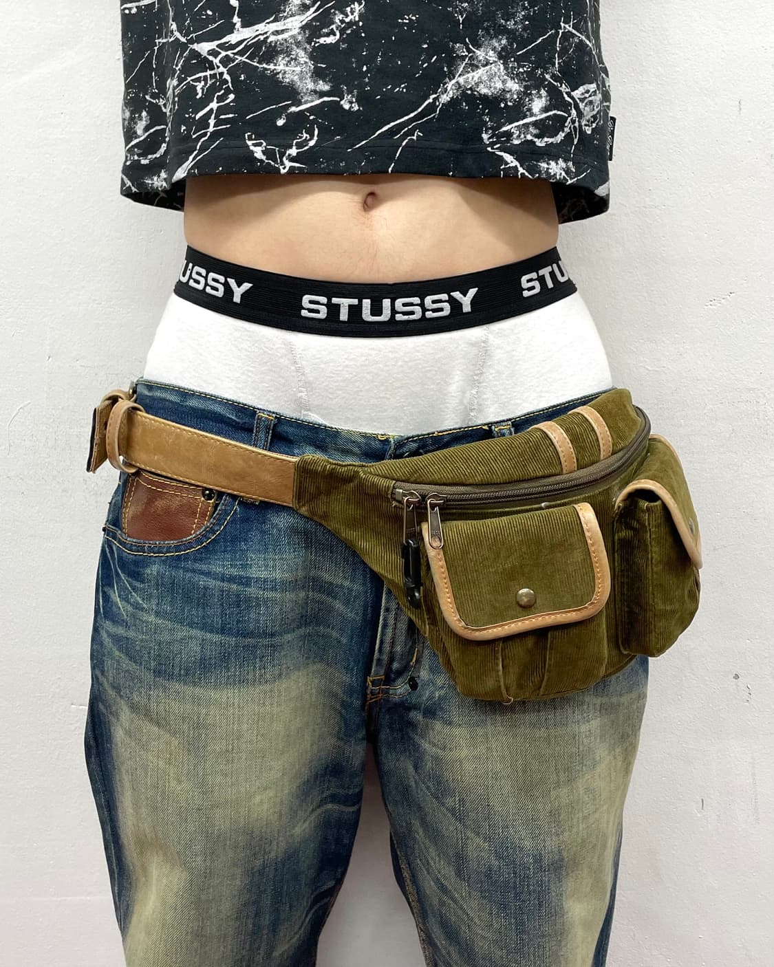  Khaki two-pocket back belt  상품이미지2