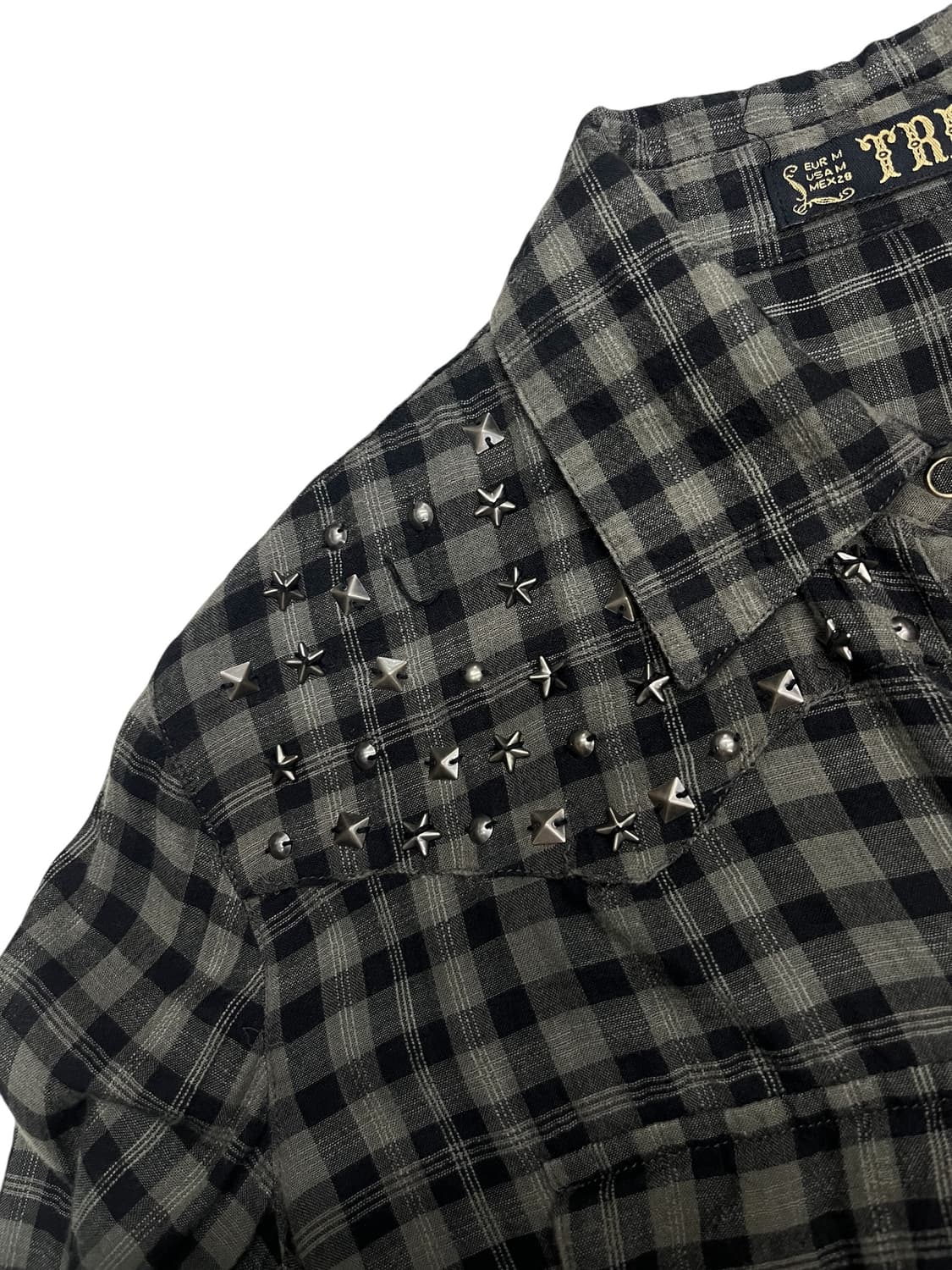star stud check pattern shirt 상품이미지3