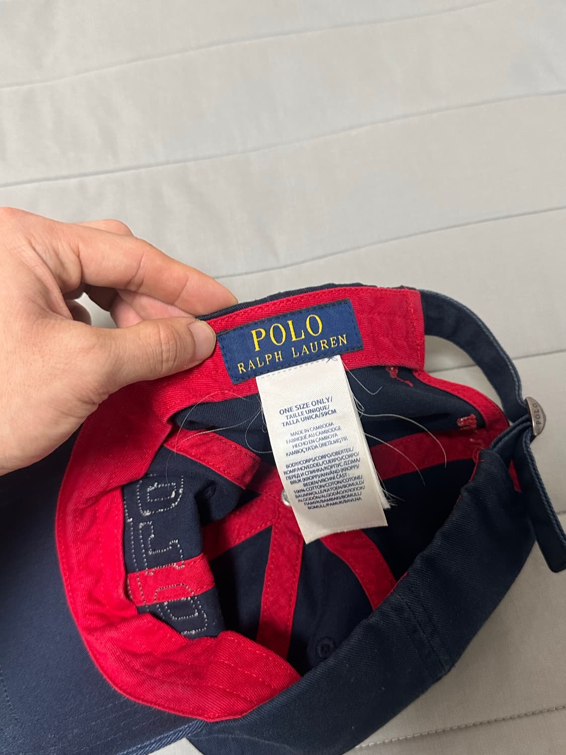 폴로 코튼 네이비 볼캡 상품이미지3