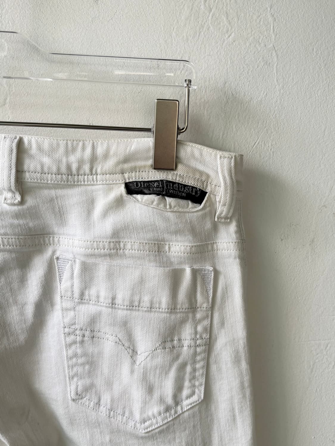 디젤 화이트 레귤러 진  상품이미지5