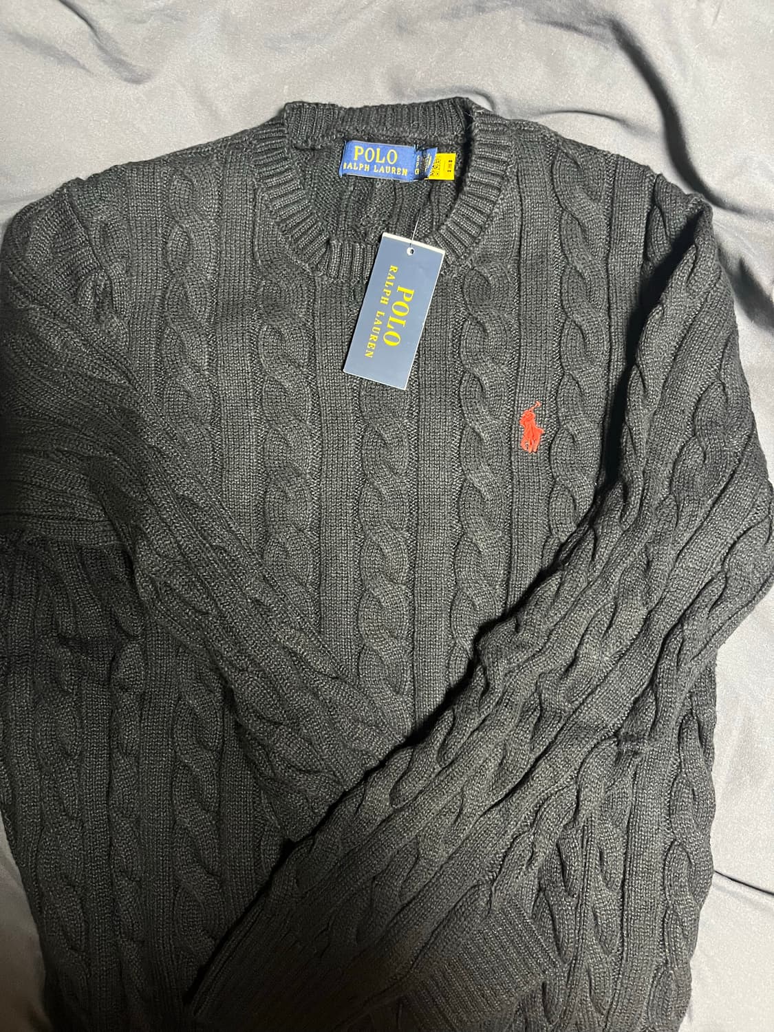 폴로 니트 블랙(새상품) 상품이미지1