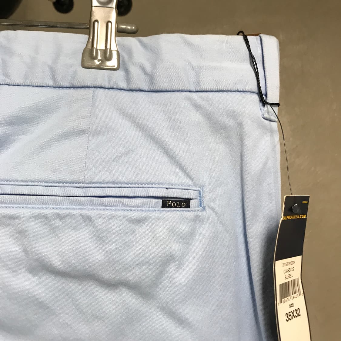폴로 랄프로렌 치노 팬츠 스카이블루 새상품 35/32 상품이미지5