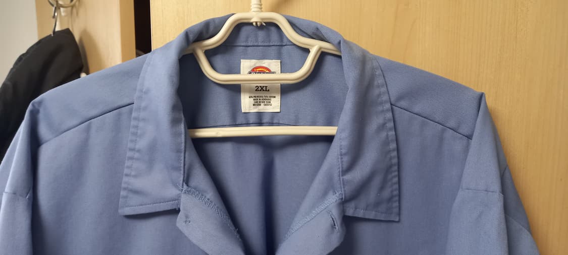 디키즈 1574 반팔 워크셔츠 걸프블루 2XL 상품이미지2