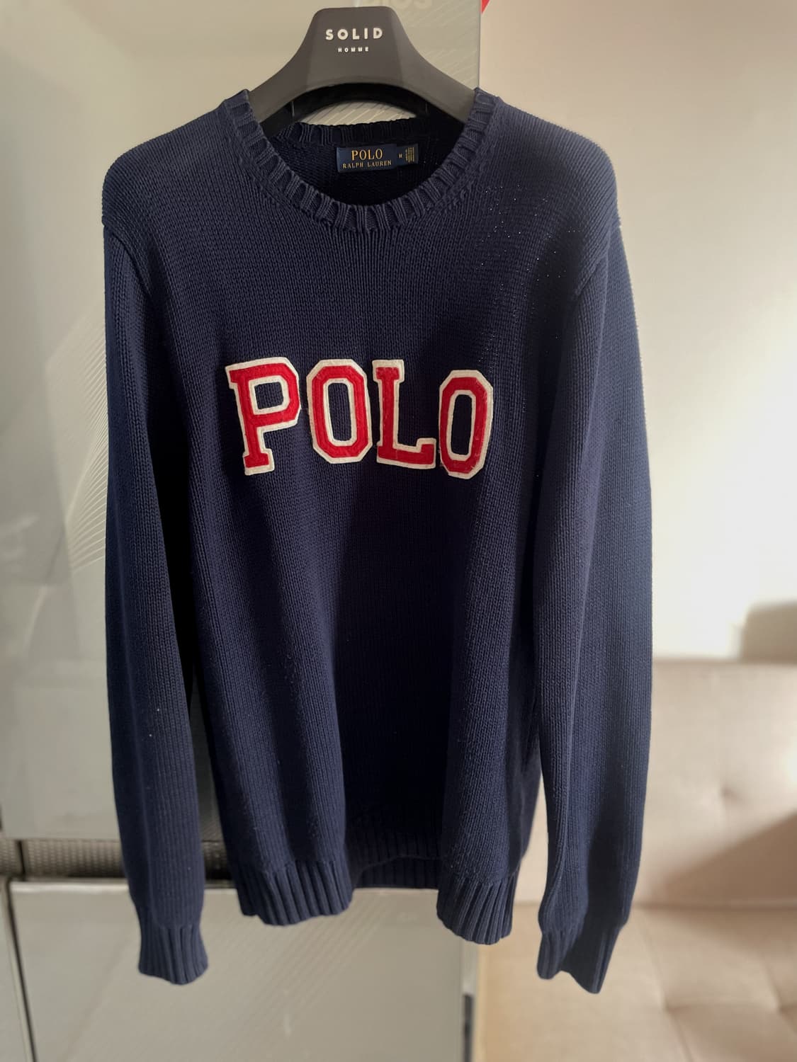 폴로 랄프로렌 변요한 POLO 로고 니트 M 상품이미지2